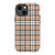 iPhone 13 Mini Gloss (High Sheen) Classic Beige Plaid Tough Phone Case - The Urban Flair
