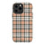 iPhone 13 Pro Max Gloss (High Sheen) Classic Beige Plaid Tough Phone Case - The Urban Flair