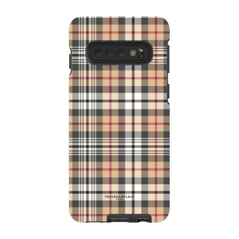 Classic Beige Tartan Tough Phone Case for your Galaxy S10 in a gorgeous Gloss (High Sheen) finish! Free shipping for all US orders and a complementary LIFETIME warranty!