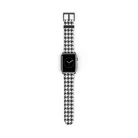 Shop The Classic Houndstooth Apple Watch Band Exclusively at The Urban Flair - Trendy Faux/Vegan Leather iWatch Straps - Affordable Replacements Bands For Women