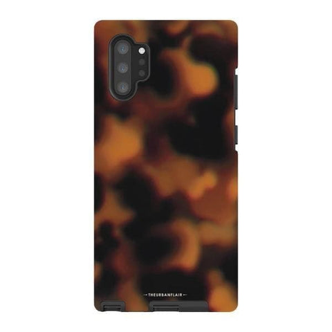 Galaxy Note 10 Plus Gloss (High Sheen) Classic Tortoise Shell Print Tough Phone Case - The Urban Flair