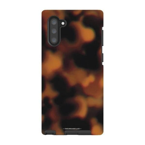 Galaxy Note 10 Satin (Semi-Matte) Classic Tortoise Shell Print Tough Phone Case - The Urban Flair