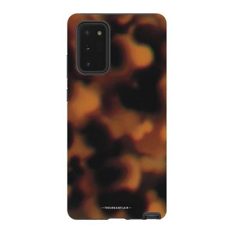 Galaxy Note 20 Satin (Semi-Matte) Classic Tortoise Shell Print Tough Phone Case - The Urban Flair