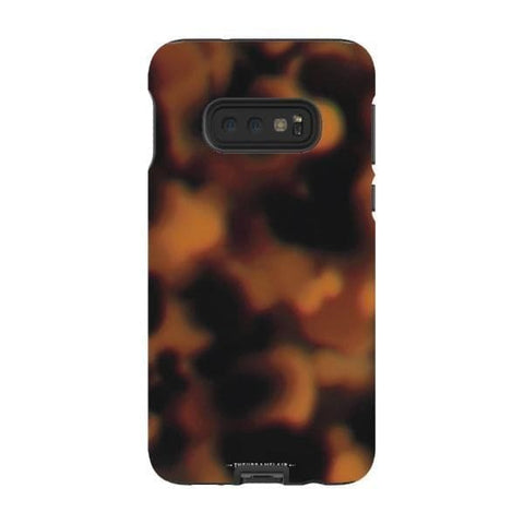 Galaxy S10e Satin (Semi-Matte) Classic Tortoise Shell Print Tough Phone Case - The Urban Flair