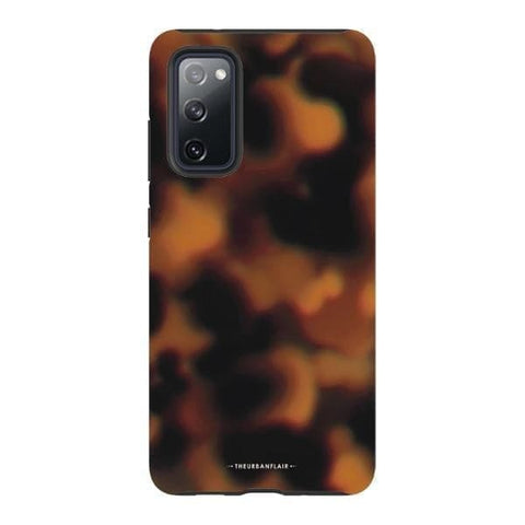 Galaxy S20 FE Satin (Semi-Matte) Classic Tortoise Shell Print Tough Phone Case - The Urban Flair