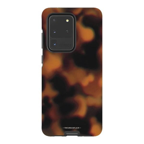 Galaxy S20 Ultra Satin (Semi-Matte) Classic Tortoise Shell Print Tough Phone Case - The Urban Flair