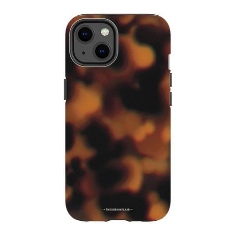 iPhone 13 Satin (Semi-Matte) Classic Tortoise Shell Print Tough Phone Case - The Urban Flair
