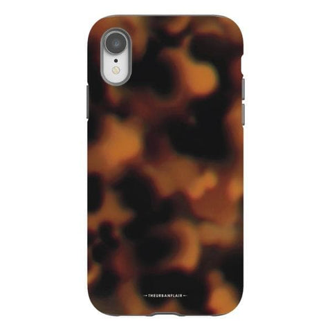 iPhone XR Gloss (High Sheen) Classic Tortoise Shell Print Tough Phone Case - The Urban Flair
