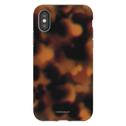 iPhone X/XS Gloss (High Sheen) Classic Tortoise Shell Print Tough Phone Case - The Urban Flair