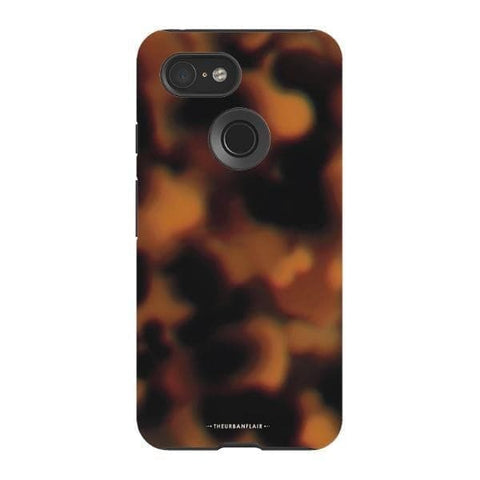 Pixel 3 Gloss (High Sheen) Classic Tortoise Shell Print Tough Phone Case - The Urban Flair