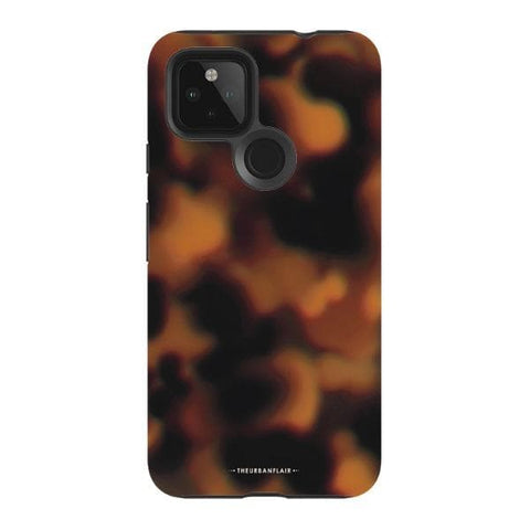 Pixel 4A 5G Satin (Semi-Matte) Classic Tortoise Shell Print Tough Phone Case - The Urban Flair