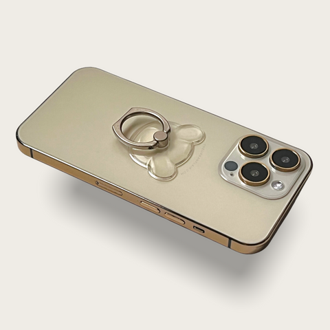Clear Bear Shaped Ring Grip