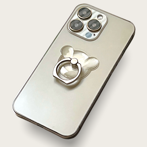 Clear Bear Shaped Ring Grip