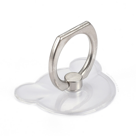 Clear Bear Shaped Ring Grip