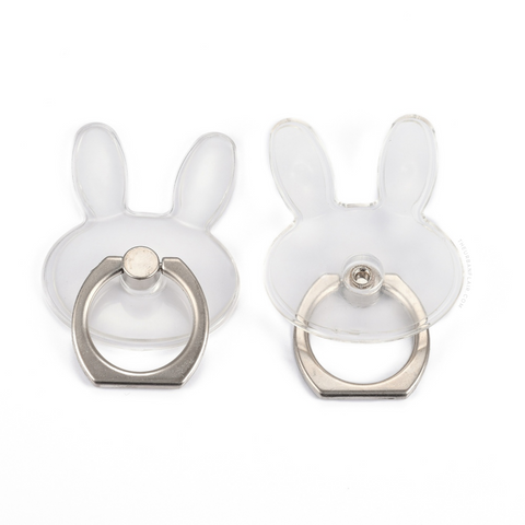 Clear Bunny Shaped Ring Grip