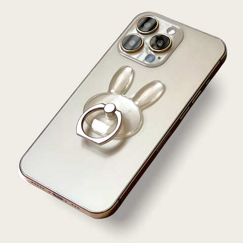 Clear Bunny Shaped Ring Grip