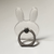 Clear Bunny Shaped Ring Grip