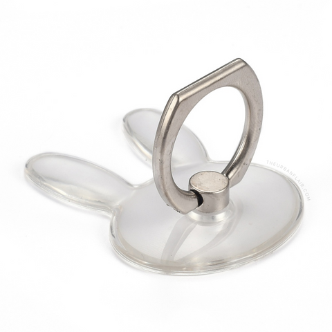Clear Bunny Shaped Ring Grip