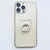 Plain Clear Cat Shape Ring Grip Holder For iPhone or Galaxy 360 Phone Stand With Silver Ring Feat