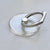 Plain Clear Circle Ring Grip Holder For iPhone or Galaxy 360 Phone Stand With Silver Ring Feat