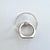 Plain Clear Circle Ring Grip Holder For iPhone or Galaxy 360 Phone Stand With Silver Ring Feat