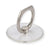 Plain Clear Circle Ring Grip Holder For iPhone or Galaxy 360 Phone Stand With Silver Ring
