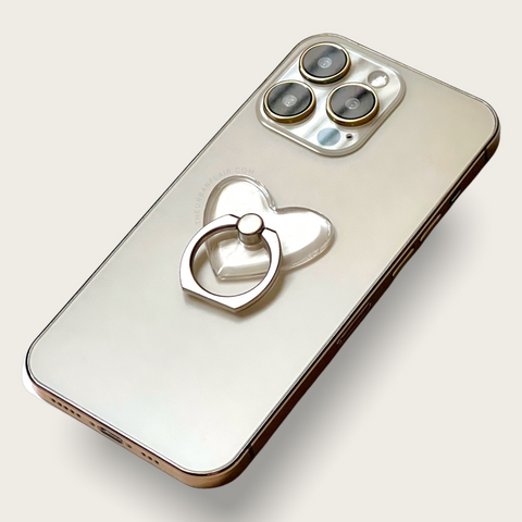 Clear Heart Shaped Ring Grip