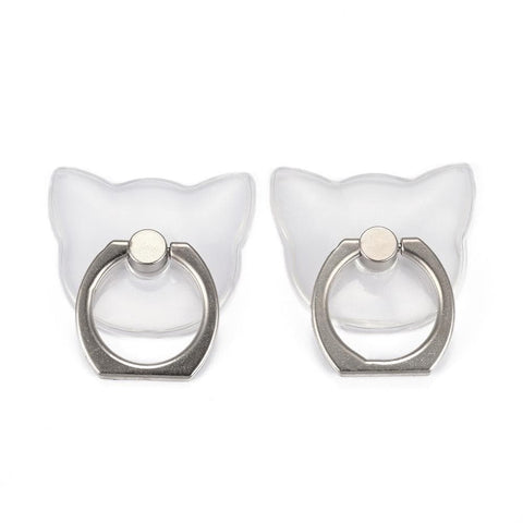 Rectangle Clear Phone Ring Grips - The Urban Flair