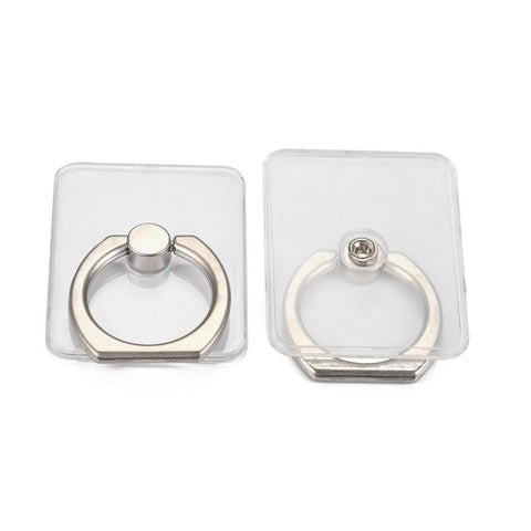 Rectangle Clear Phone Ring Grips - The Urban Flair
