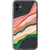 iPhone 13 Pro Max Colorful Abstract Stripes Clear Phone Case - The Urban Flair