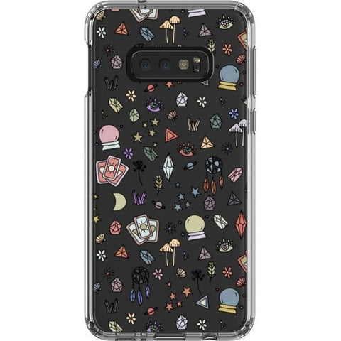 Galaxy S10e Colorful Mystic Doodles Clear Phone Case - The Urban Flair