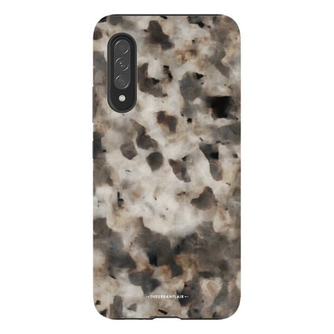 Cool Brown Tortoise Shell Print Tough Phone Case Galaxy A90 5G Satin [Semi-Matte] exclusively offered by The Urban Flair