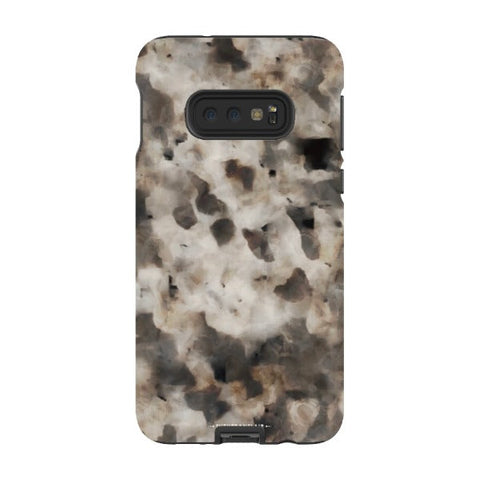 Cool Brown Tortoise Shell Print Tough Phone Case Galaxy S10e Gloss [High Sheen] exclusively offered by The Urban Flair