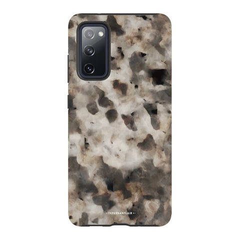Cool Brown Tortoise Shell Print Tough Phone Case Galaxy S20 FE Gloss [High Sheen] exclusively offered by The Urban Flair