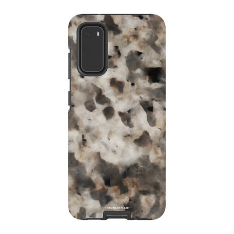Cool Brown Tortoise Shell Print Tough Phone Case Galaxy S20 Gloss [High Sheen] exclusively offered by The Urban Flair