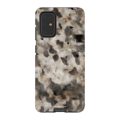 Cool Brown Tortoise Shell Print Tough Phone Case Galaxy S20 Plus Satin [Semi-Matte] exclusively offered by The Urban Flair