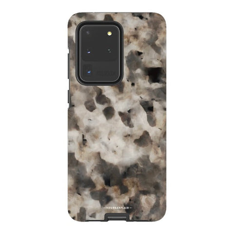 Cool Brown Tortoise Shell Print Tough Phone Case Galaxy S20 Ultra Satin [Semi-Matte] exclusively offered by The Urban Flair