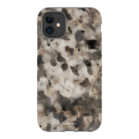 Cool Brown Tortoise Shell Print Tough Phone Case iPhone 11 Gloss [High Sheen] exclusively offered by The Urban Flair