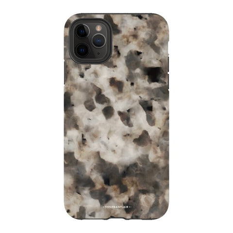 Cool Brown Tortoise Shell Print Tough Phone Case iPhone 11 Pro Max Satin [Semi-Matte] exclusively offered by The Urban Flair