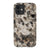 Cool Brown Tortoise Shell Print Tough Phone Case iPhone 12 Mini Gloss [High Sheen] exclusively offered by The Urban Flair
