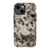 Cool Brown Tortoise Shell Print Tough Phone Case iPhone 13 Mini Gloss [High Sheen] exclusively offered by The Urban Flair