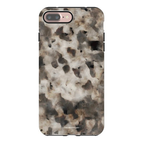 Cool Brown Tortoise Shell Print Tough Phone Case iPhone 7 Plus/8 Plus Satin [Semi-Matte] exclusively offered by The Urban Flair