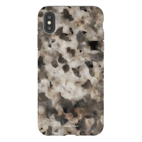 Cool Brown Tortoise Shell Print Tough Phone Case iPhone XS Max Satin [Semi-Matte] exclusively offered by The Urban Flair