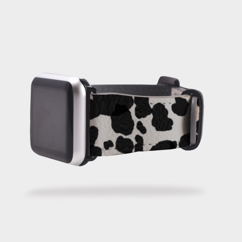 Shop The Cow Print Apple Watch Band Exclusively at The Urban Flair - Trendy Faux/Vegan Leather iWatch Straps - Affordable Replacements Bands For Women