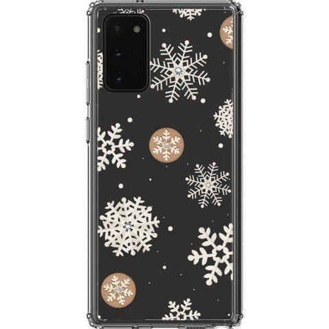 Note 20 Cream Snowflakes Clear Phone Case - The Urban Flair
