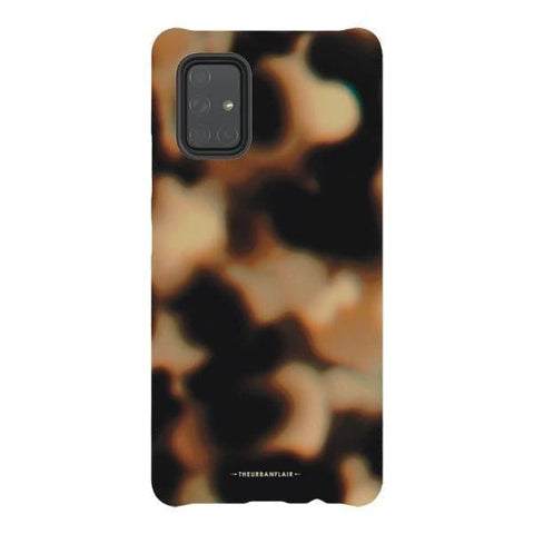 Galaxy A71 5G Satin (Semi-Matte) Creamy Tortoise Shell Tough Phone Case - The Urban Flair