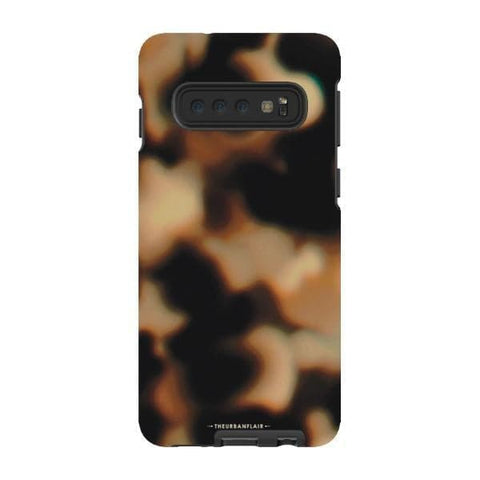 Galaxy S10 Gloss (High Sheen) Creamy Tortoise Shell Tough Phone Case - The Urban Flair