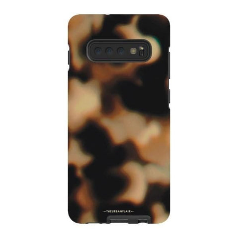 Galaxy S10 Plus Gloss (High Sheen) Creamy Tortoise Shell Tough Phone Case - The Urban Flair