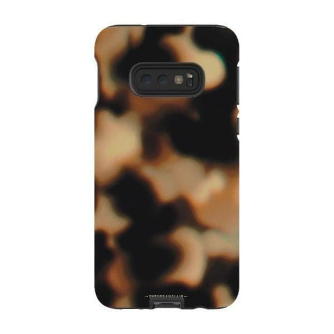 Galaxy S10e Satin (Semi-Matte) Creamy Tortoise Shell Tough Phone Case - The Urban Flair