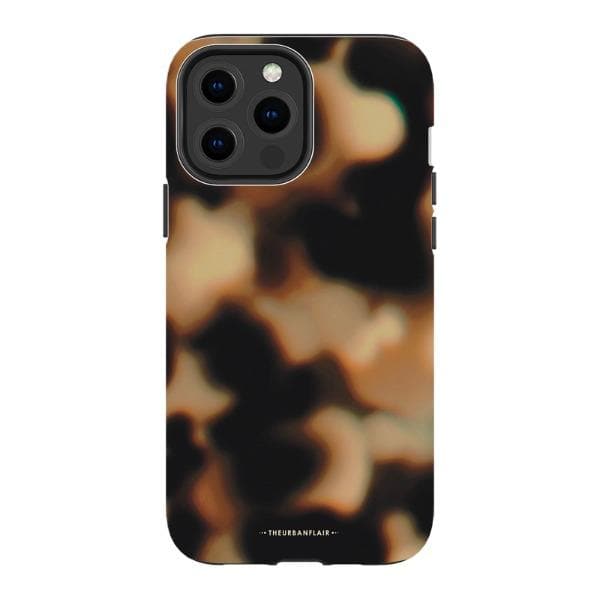 Creamy Tortoise Shell Tough Phone Case for Apple iPhone 15 (& more ...